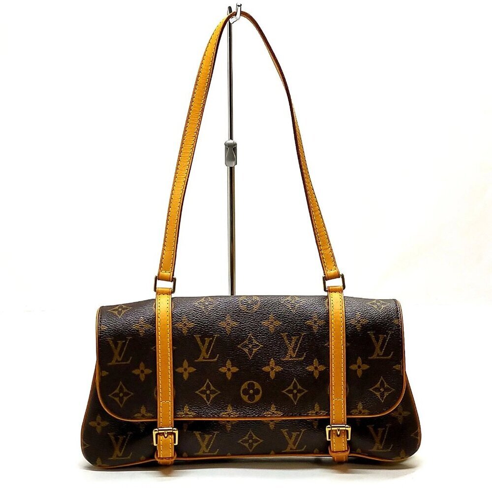Louis Vuitton LV Shoulder Bag Marel Brown Monogram 596-071025